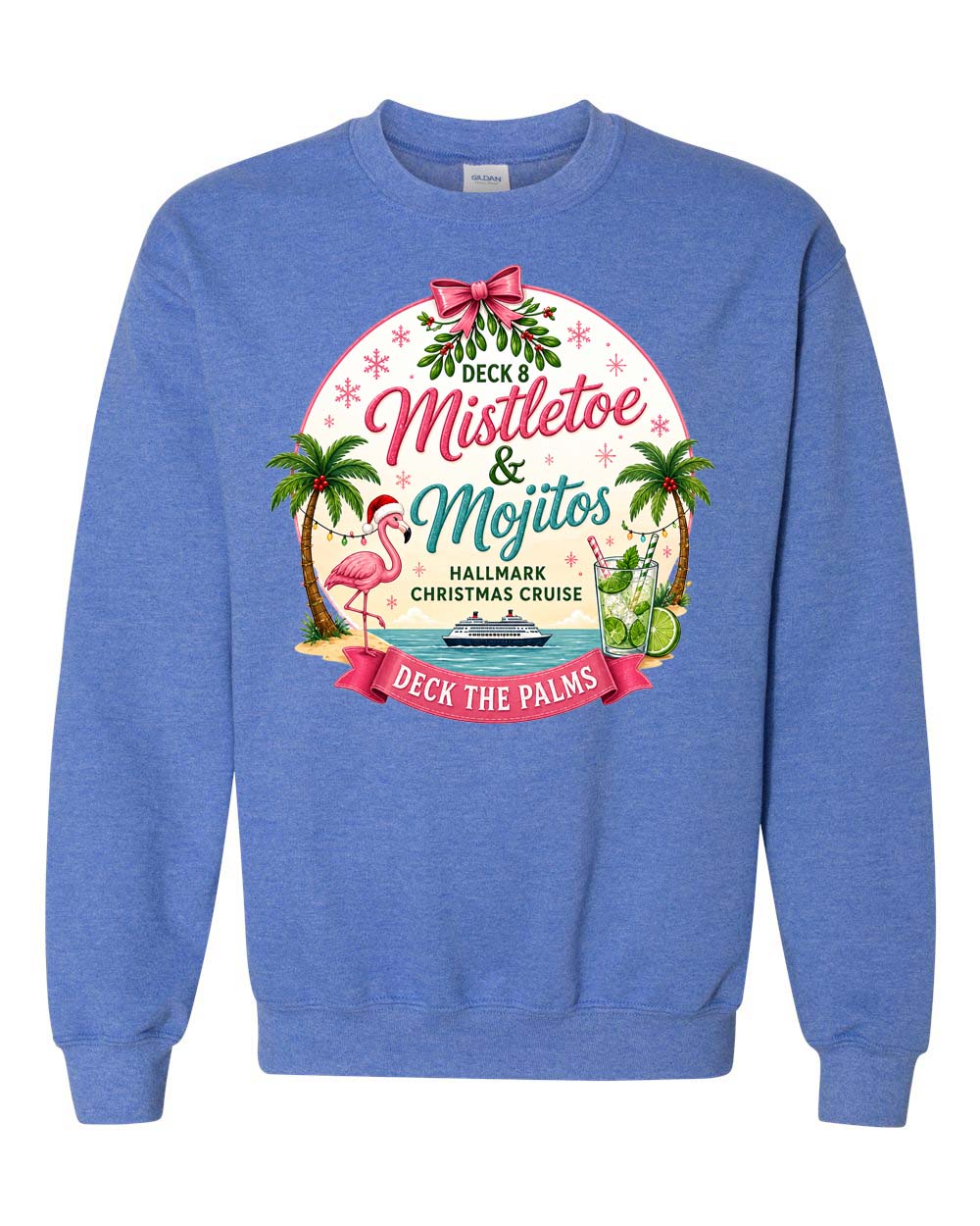 HM Mistletoe & Mojitos Deck 8 Sweatshirt
