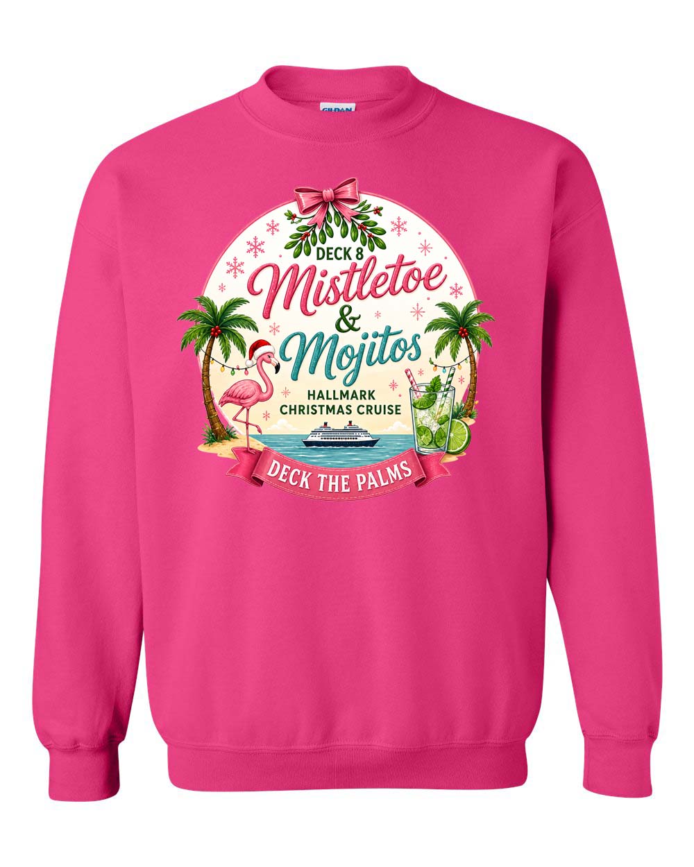 HM Mistletoe & Mojitos Deck 8 Sweatshirt