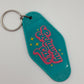 Getaway Car Motel Keychain
