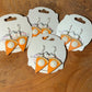 Pumpkin Pie 3D Printed Earrings