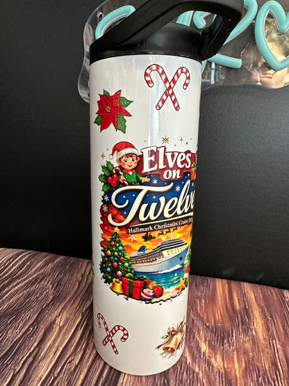 DECK 12 ELVES ON TWELVE 20OZ TUMBLER