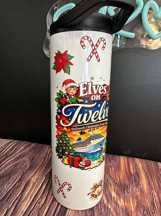DECK 12 ELVES ON TWELVE 20OZ TUMBLER