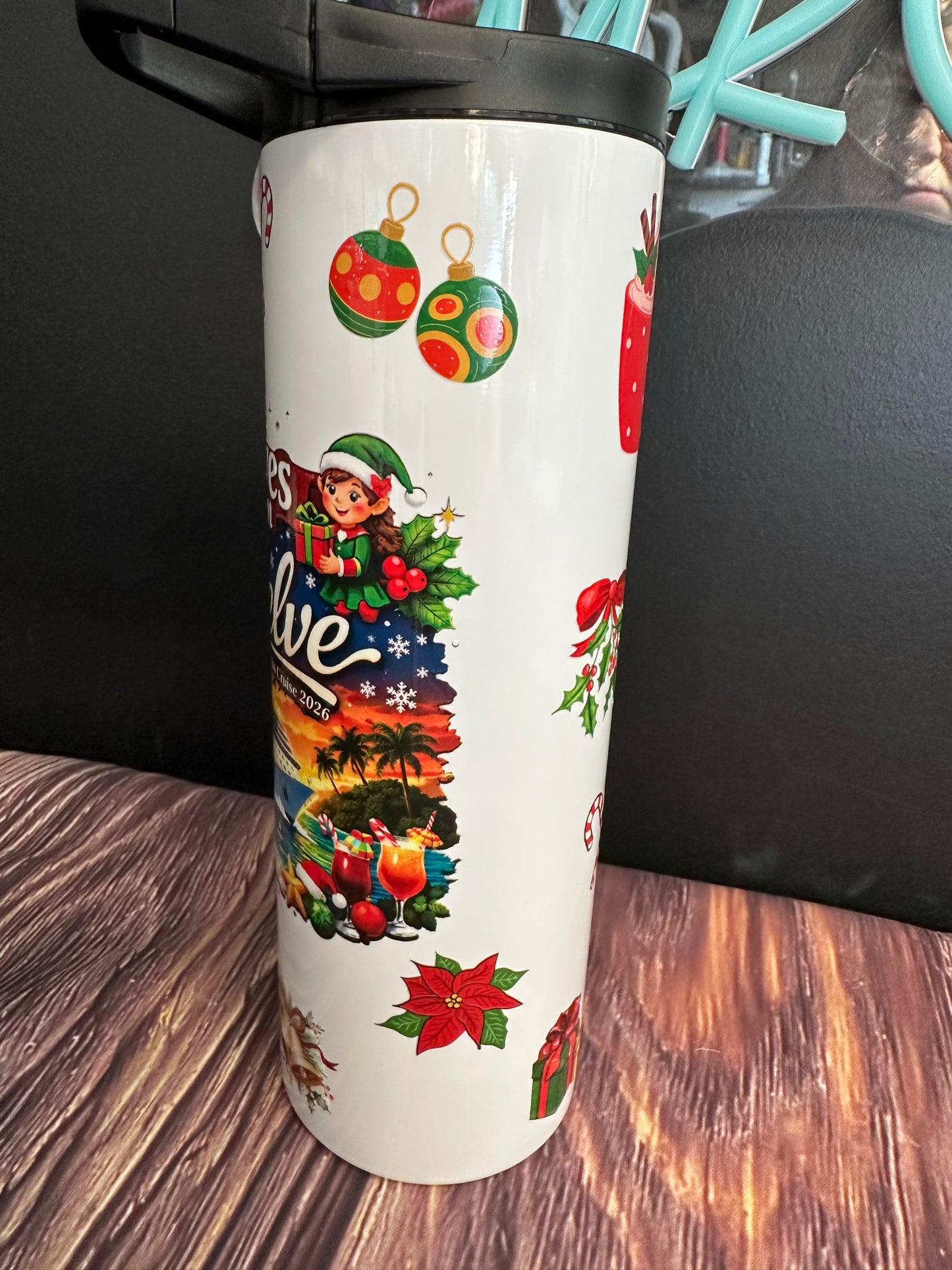 DECK 12 ELVES ON TWELVE 20OZ TUMBLER