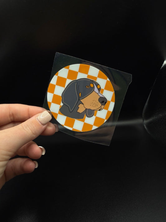 Smokey Checkerboard UV DTF Sticker