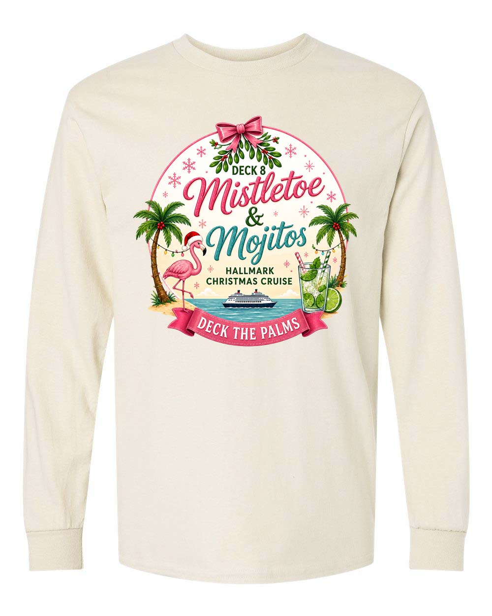 HM Mistletoe & Mojitos Deck 8 Long Sleeve