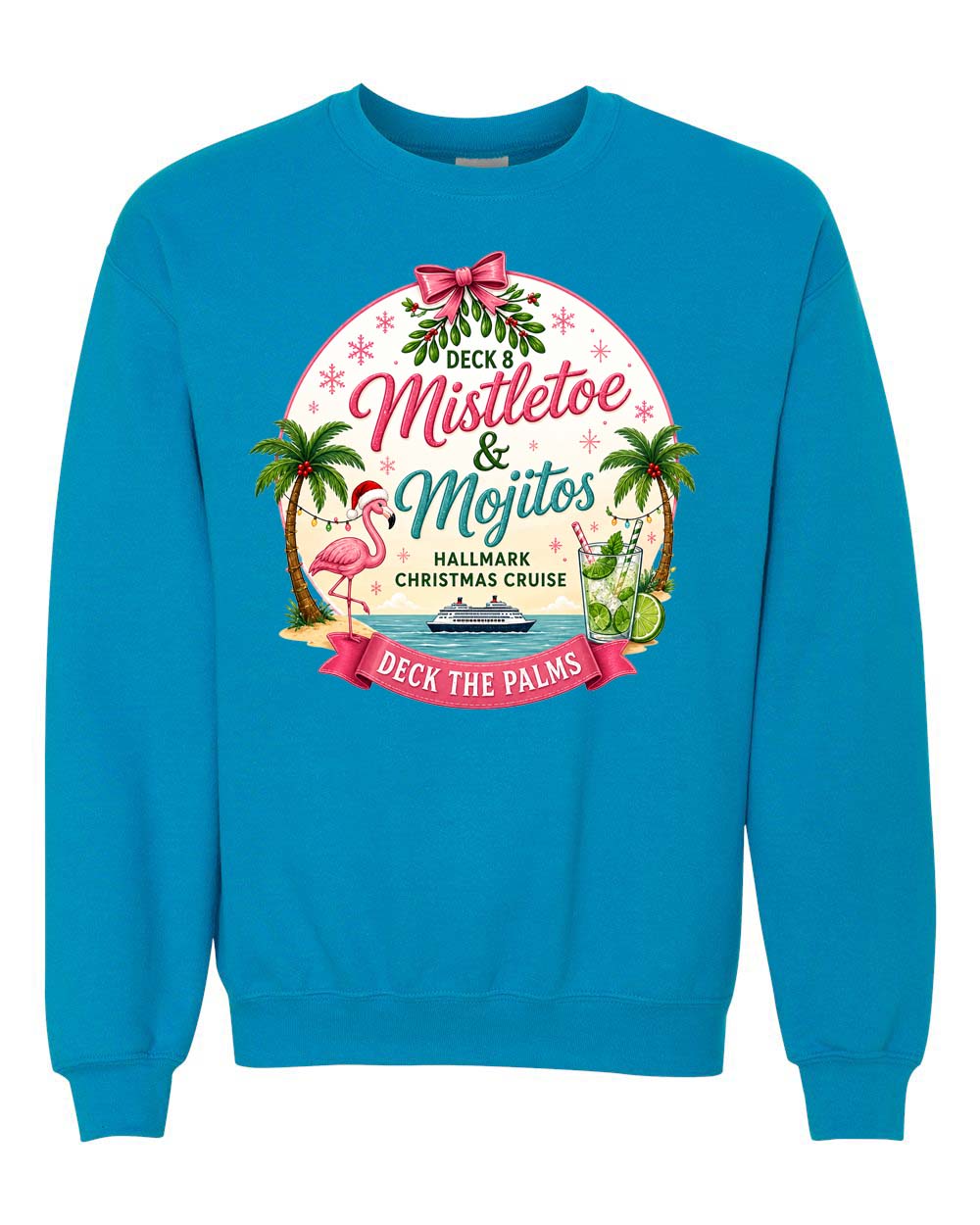 HM Mistletoe & Mojitos Deck 8 Sweatshirt