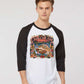 HM Candy Cane Lane Deck 14 Baseball Raglan
