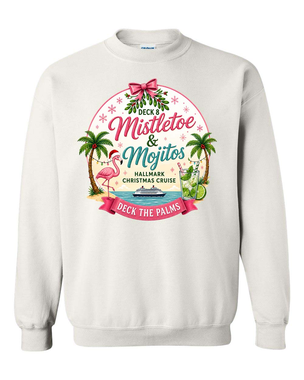 HM Mistletoe & Mojitos Deck 8 Sweatshirt