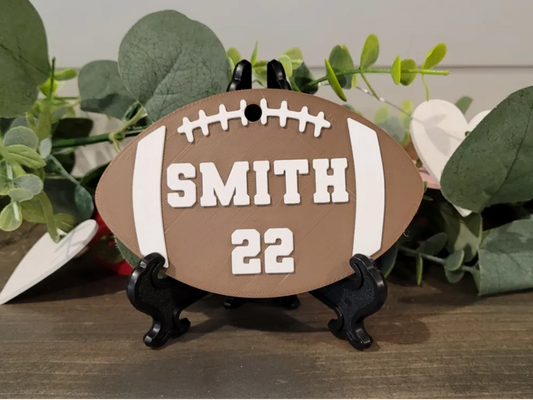 3D Football Bag Tag