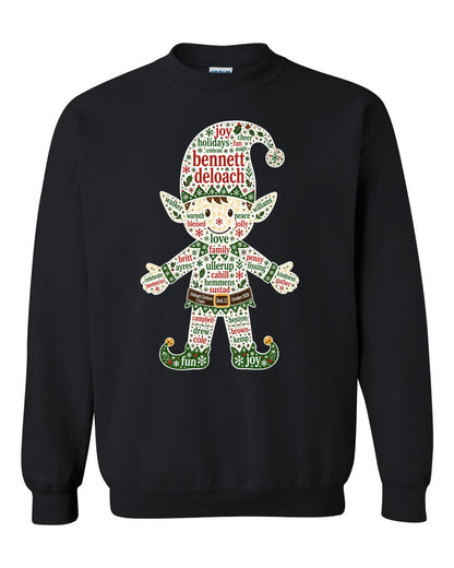 Deck 12 Elf Stars Crewneck