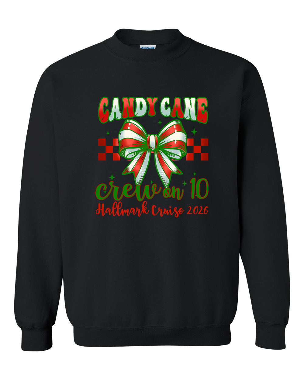 Candy Cane Crew on 10 HM Cruise Crewneck