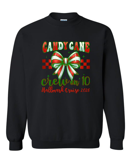 Candy Cane Crew on 10 HM Cruise Crewneck