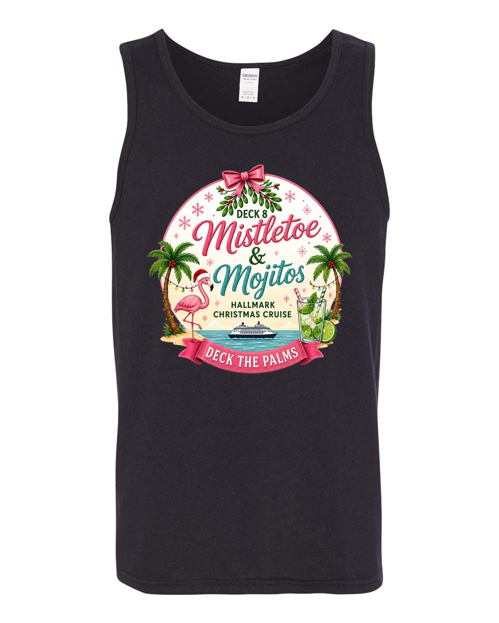 HM Mistletoe & Mojitos Deck 8 Tank Top