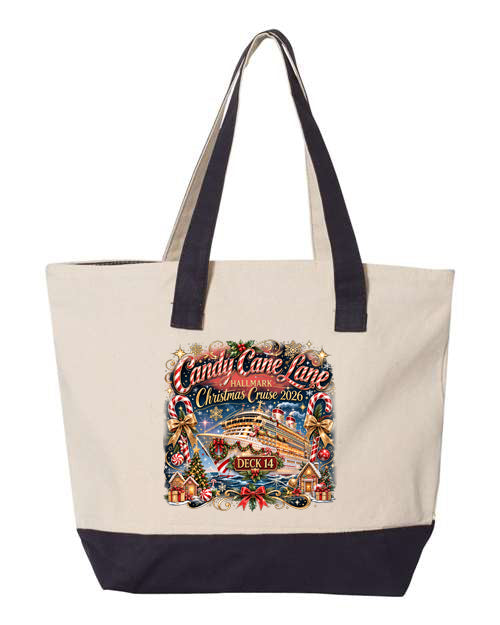 HM Candy Cane Lane  Deck 14 TOTE BAGS