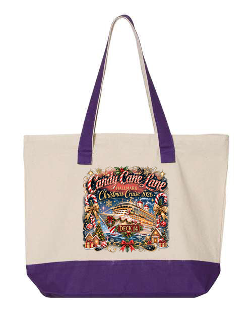 HM Candy Cane Lane  Deck 14 TOTE BAGS