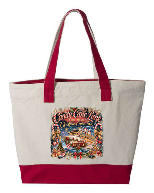 HM Candy Cane Lane  Deck 14 TOTE BAGS