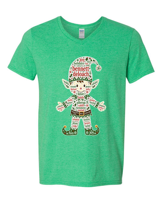 Deck 12 Elf Stars V-Neck