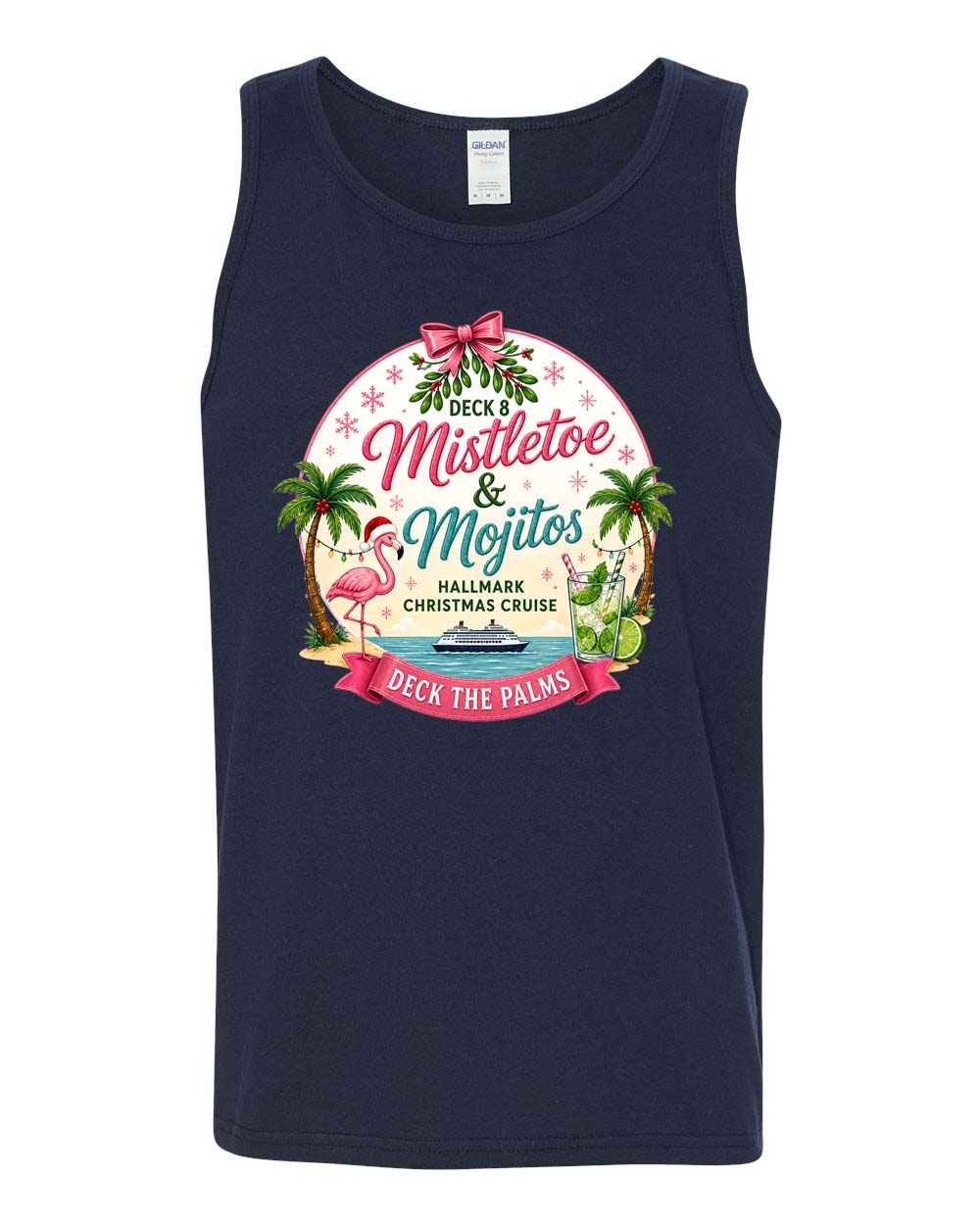 HM Mistletoe & Mojitos Deck 8 Tank Top