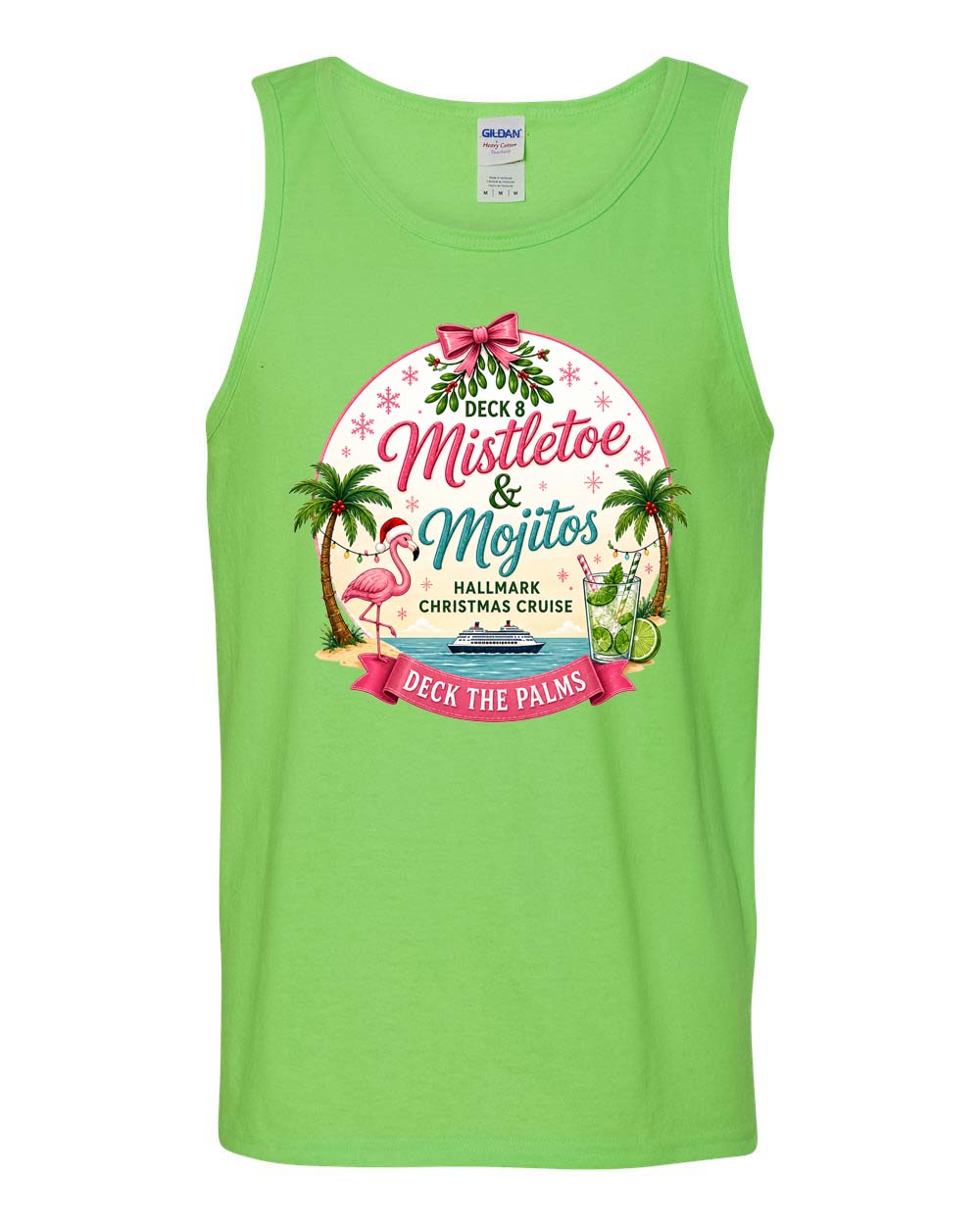 HM Mistletoe & Mojitos Deck 8 Tank Top