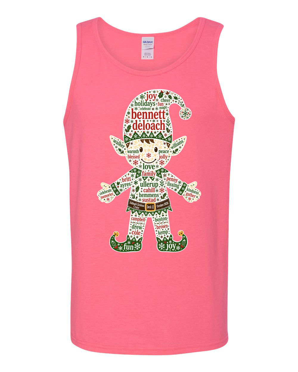 Deck 12 Elf Stars Tank Top