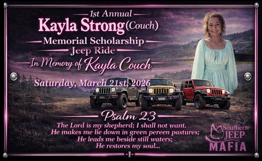 Southern Jeep Mafia Kayla Strong Car Plaque