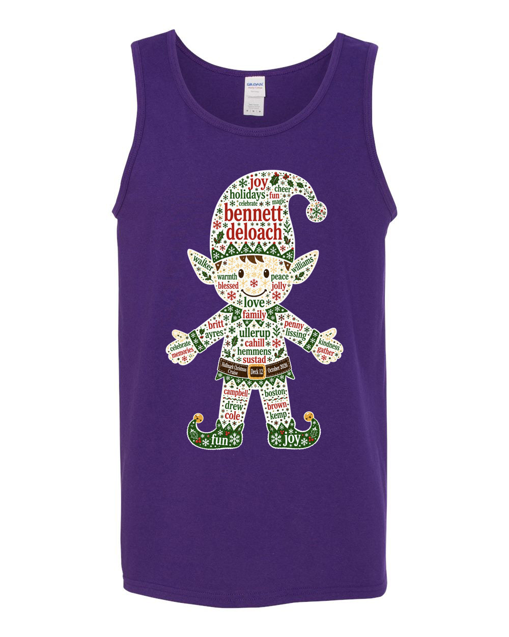 Deck 12 Elf Stars Tank Top