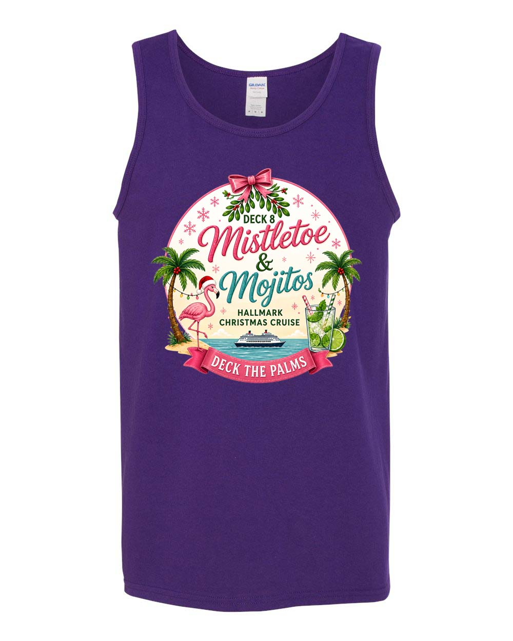 HM Mistletoe & Mojitos Deck 8 Tank Top