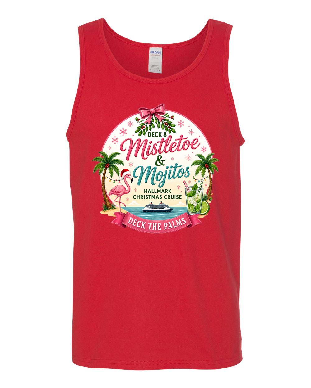 HM Mistletoe & Mojitos Deck 8 Tank Top