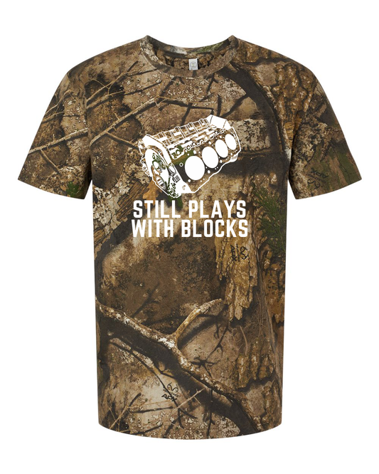Still Plays With Blocks Tee